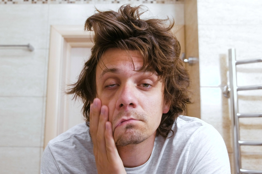 tired young man