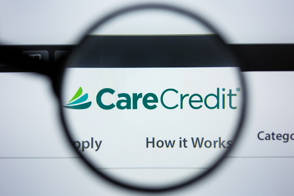 close up of CareCredit logo