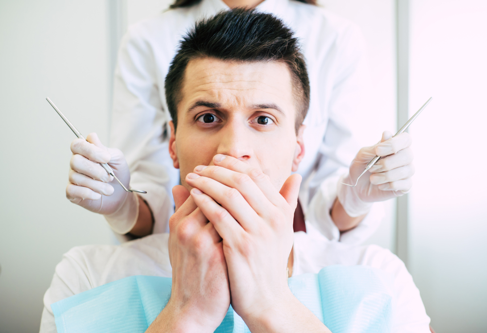 man with dental anxiety